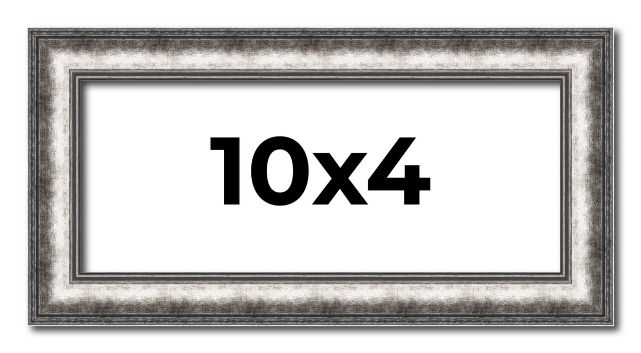 Panoramic Slim Profile Silver Frame - UV Acrylic, Foam Board Backing, Hanging Hardware